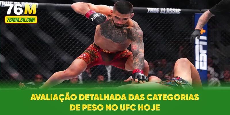Avaliação detalhada das categorias de peso no UFC hoje