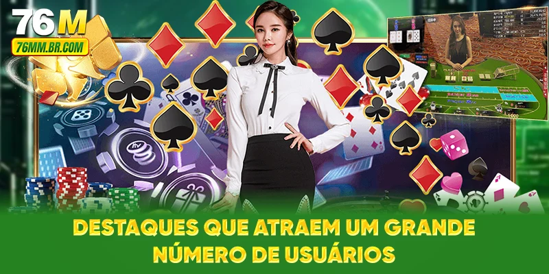 Destaques que atraem um grande número de usuários