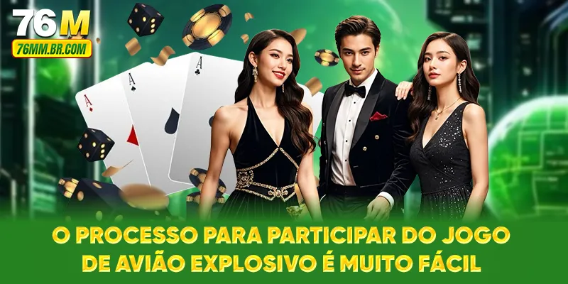 O processo para participar do jogo de avião explosivo é muito fácil