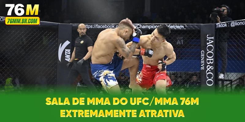 Sala de MMA do UFC/MMA 76M extremamente atrativa